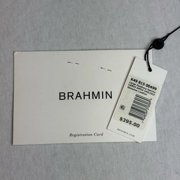 Candy Apple Red & Tan Designer Women's Bag - Picture 7 of 10